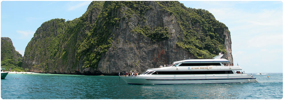 โปรแกรมทัวร์เกาะพีพี กระบี่ : ทัวร์เกาะพีพี เรือใหญ่ (Ferry Boat)
